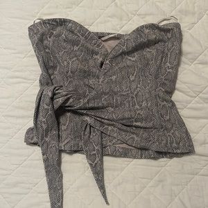 Snake skin Fp tube top